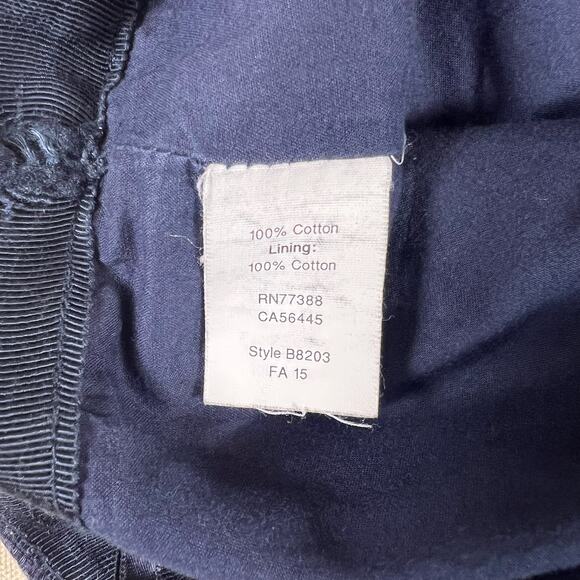 Yellow Navy Floral Pencil Skirt 00 | Knee Length Preppy Classic Chic Workwear - Picture 10 of 11